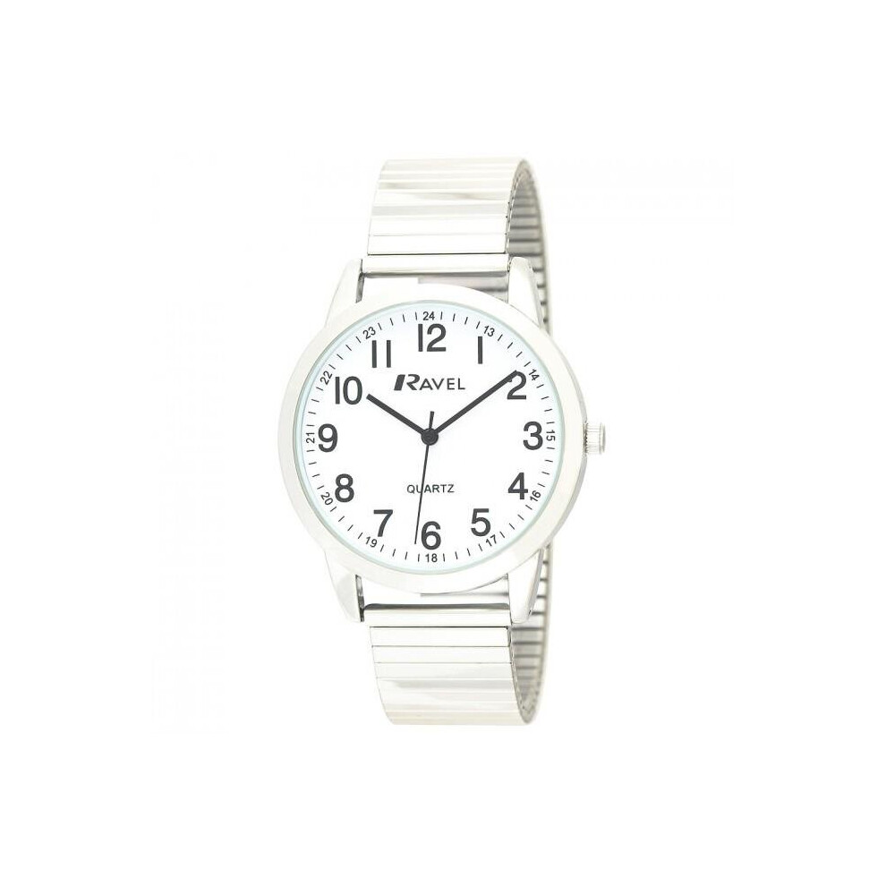 Ravel Mens Analogue Classic Quartz Connected Wrist Watch With Stainless Steel Strap R0232.21.1