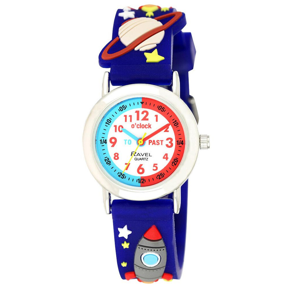 Ravel Children's Dark Space Time Teacher Watch Blue