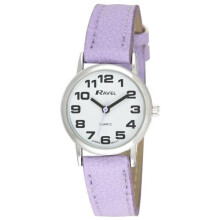 RAVEL WOMEN'S ROUND WHITE DIAL WATCH WITH LILAC STRAP R0105.13.17LA