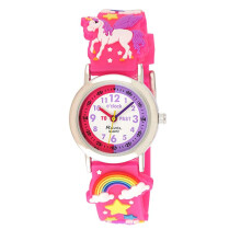 Ravel Girl's Pink Unicorn Time Teacher Watch