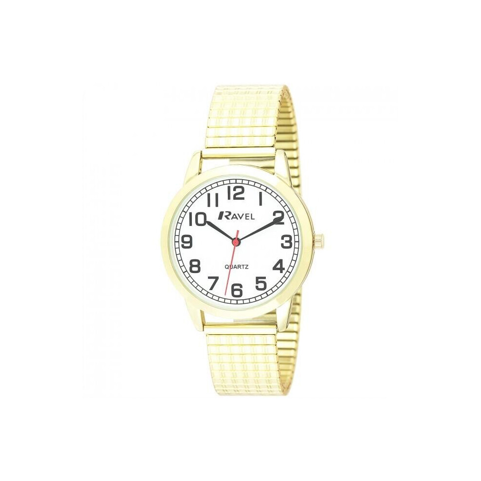 Ravel Mens Analogue Classic Quartz Connected Wrist Watch With Stainless Steel Strap R0232.12.1 Silver