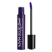 NYX PROFESSIONAL MAKEUP Kremowa szminka w plynie Suede - Foul Mouth (Granatowa Czarna)