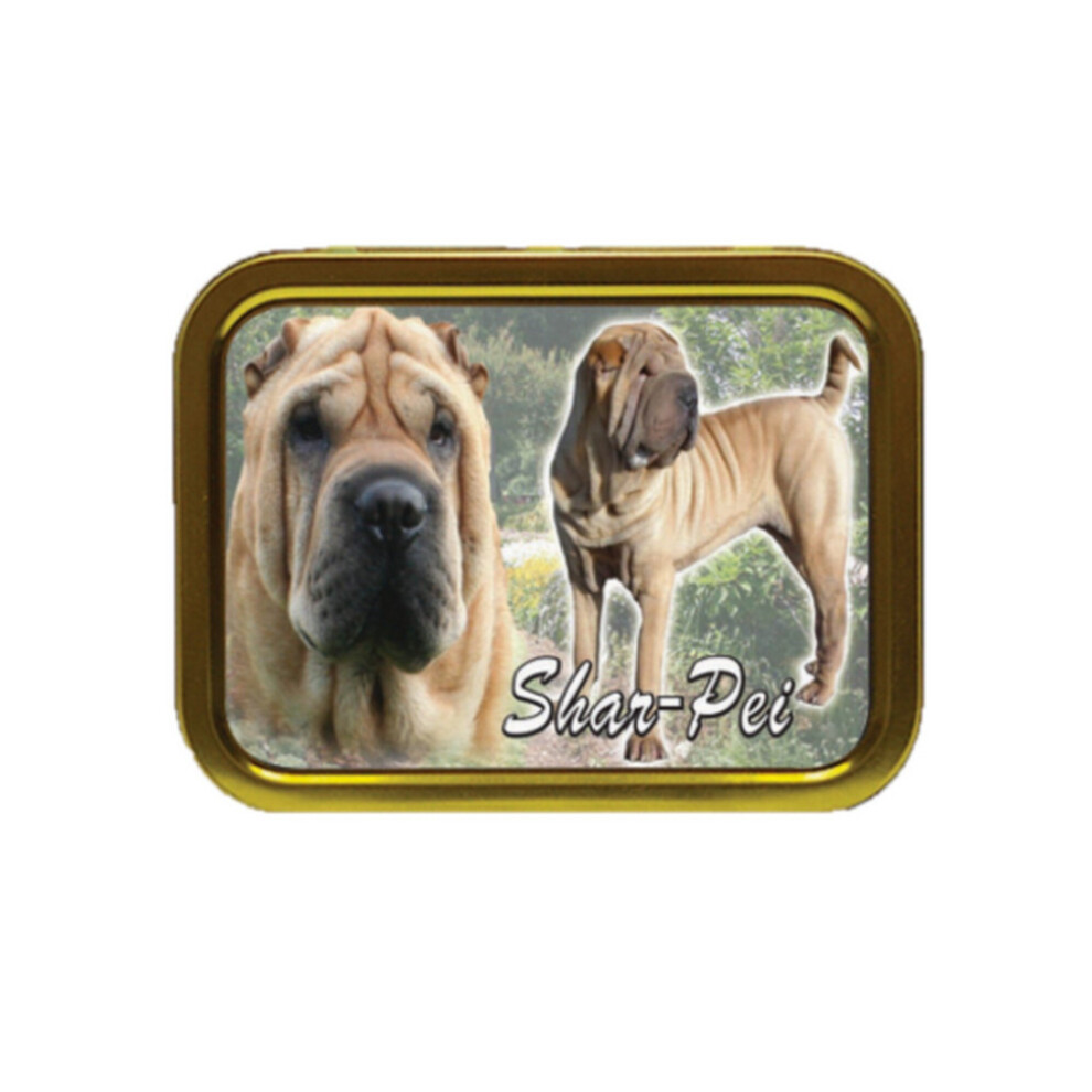 Personalised Gift Products Shar Pei Dog Breed Tobacco Tin Gift & Smoking Products