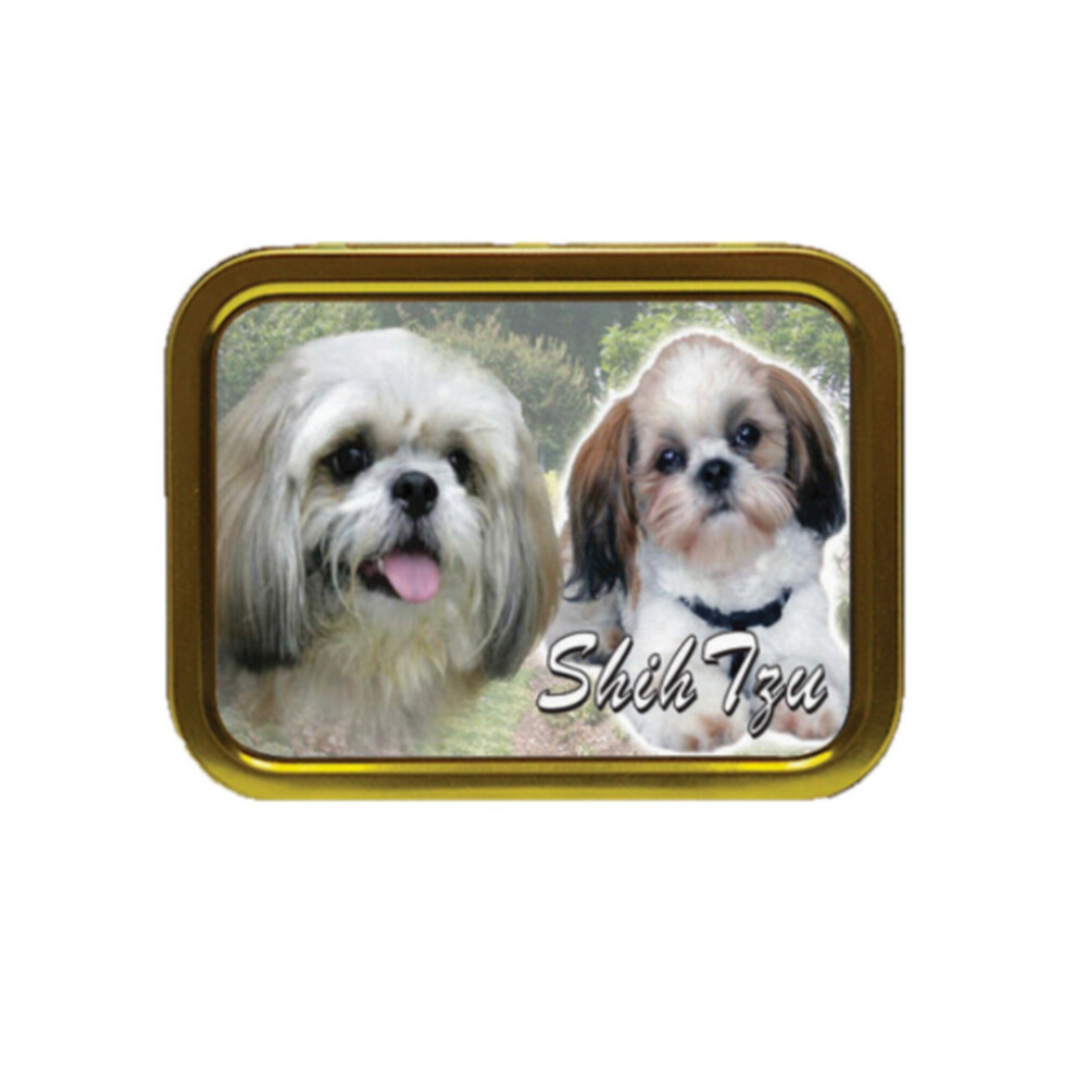 Personalised Gift Products Shih Tzu Dog Breed Tobacco Tin Gift & Smoking Products