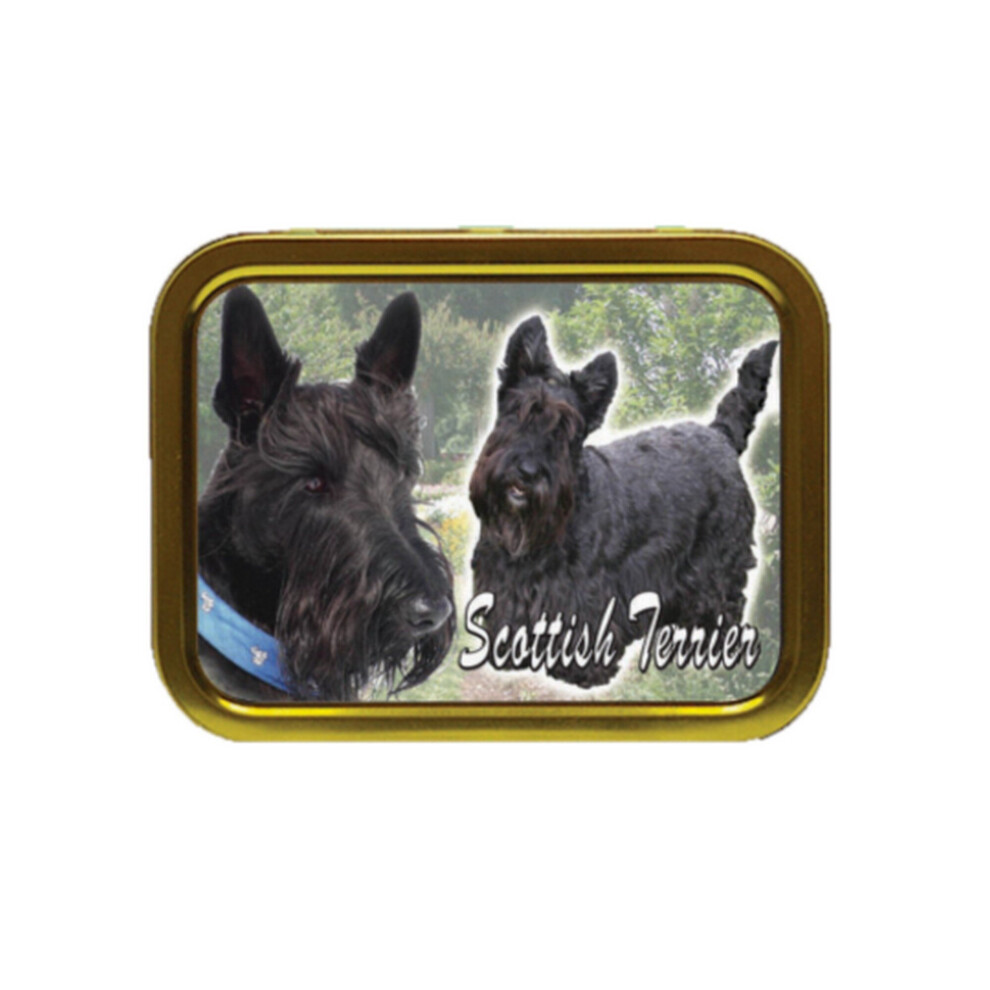 Personalised Gift Products Scottish Terrier Dog Breed Tobacco Tin Gift & Smoking Products