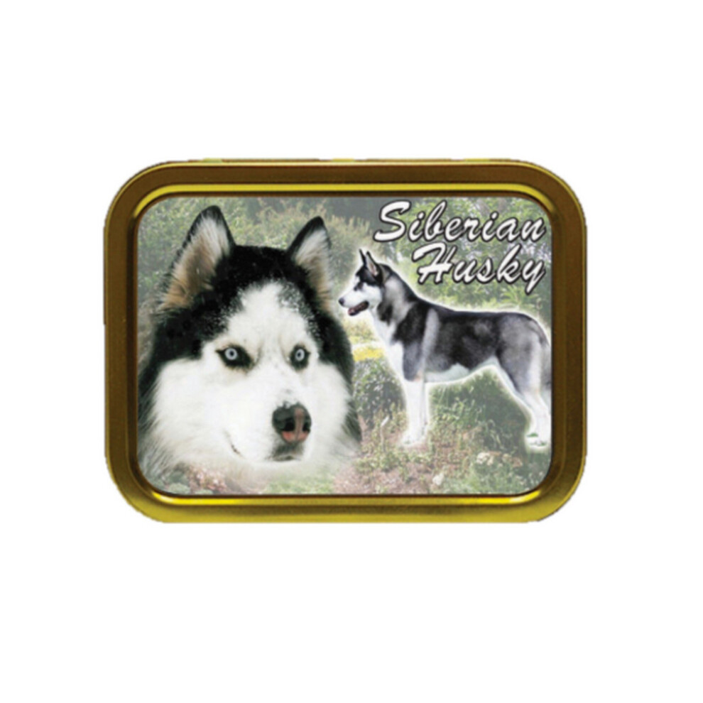 Personalised Gift Products Siberian Husky Dog Breed Tobacco Tin Gift & Smoking Products