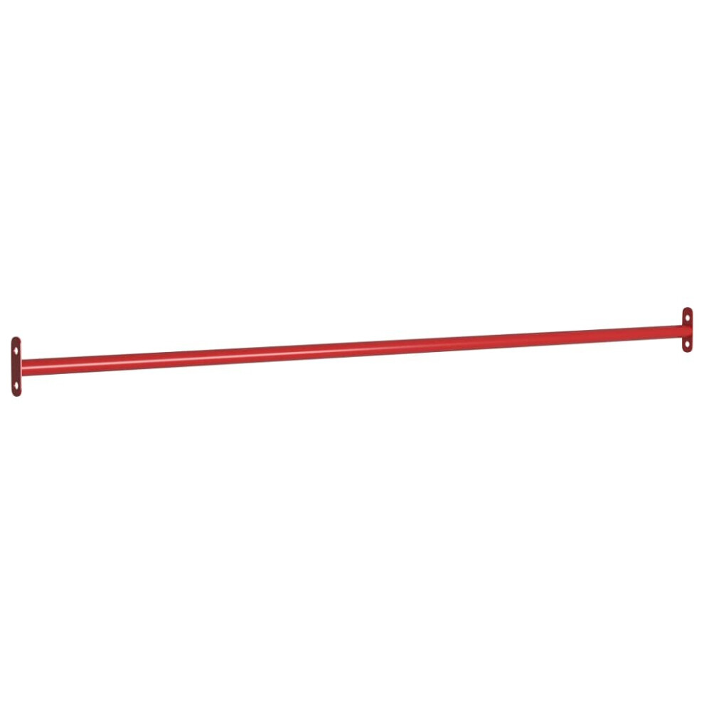 Vidaxl Turning Bar Steel Tumble Gymnastic Horizontal Play Climbing Tool Red