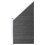 VidaXL vidaXL Zaunelement Set WPC 619x(105-186) cm Schwarz 2