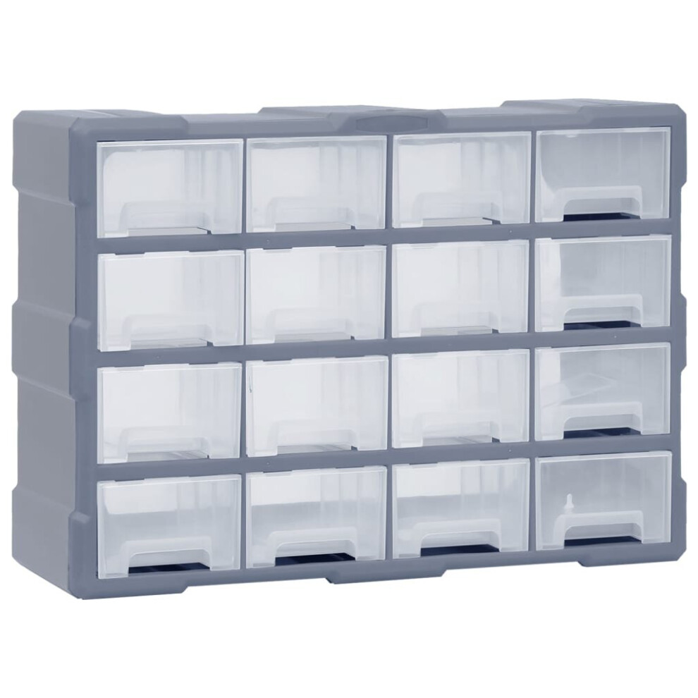 vidaXL Multi-drawer Organiser with 16 Middle Drawers Storage Cabinet Tool Box