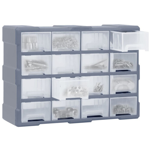 VidaXL vidaXL Multi-drawer Organiser with 16 Middle Drawers Storage Cabinet Tool Box 2
