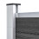 VidaXL vidaXL Zaunelement Set WPC  1657x(105-186) cm Schwarz 8