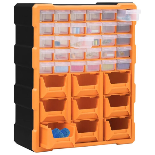 VidaXL vidaXL Multi-drawer Organiser with 39 Drawers Storage Cabinet Sewing Tool Box 2