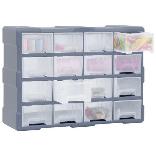 VidaXL vidaXL Multi-drawer Organiser with 16 Middle Drawers Storage Cabinet Tool Box 1