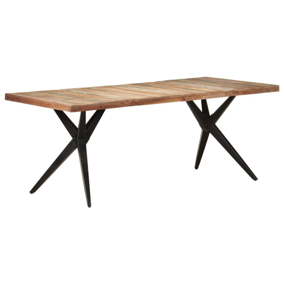 vidaXL Dining Table Solid Reclaimed Wood Wooden Kitchen Furniture Dinner Desk