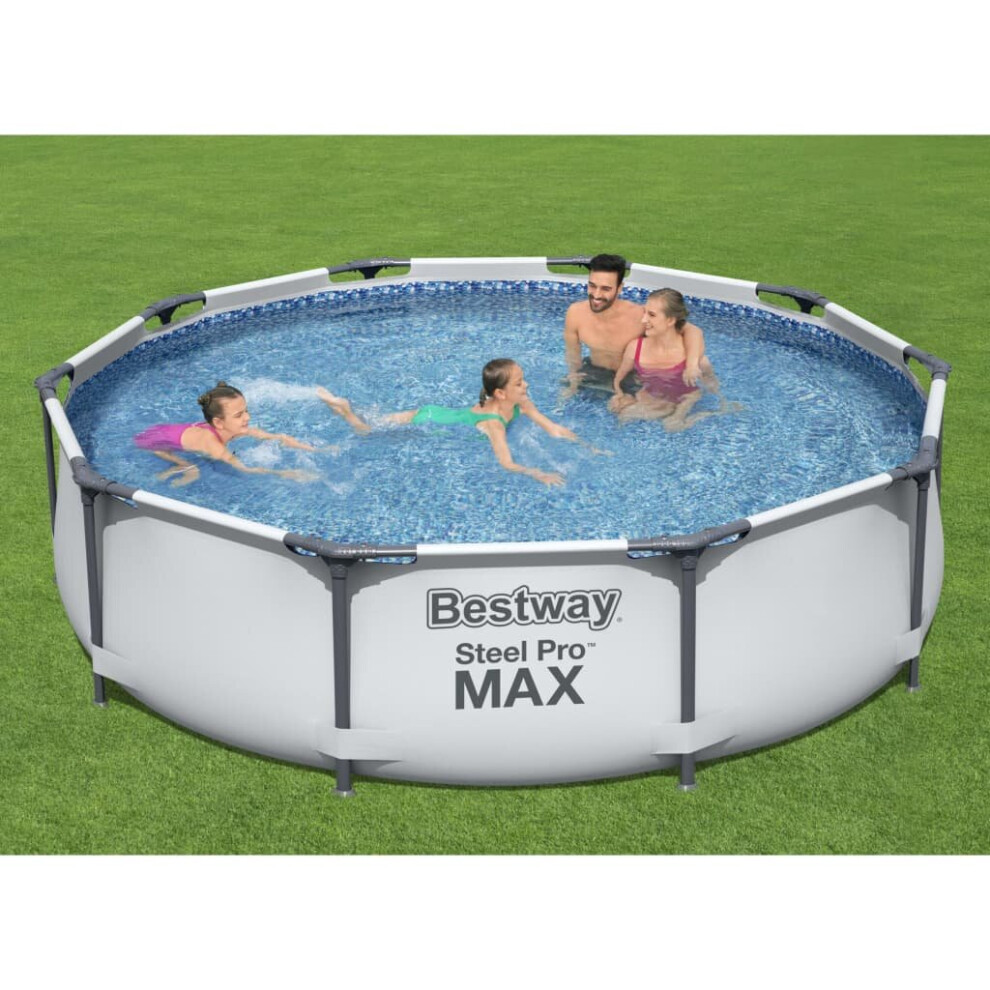 Bestway Steel Pro MAX Swimming Pool Set Pool Frame Outdoor Family Pond Garden