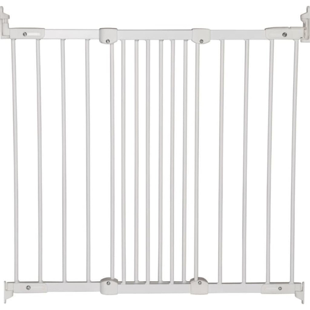 BabyDan Safety Gate White Baby Toddler Protection Wall-Mounted Stair Doorway