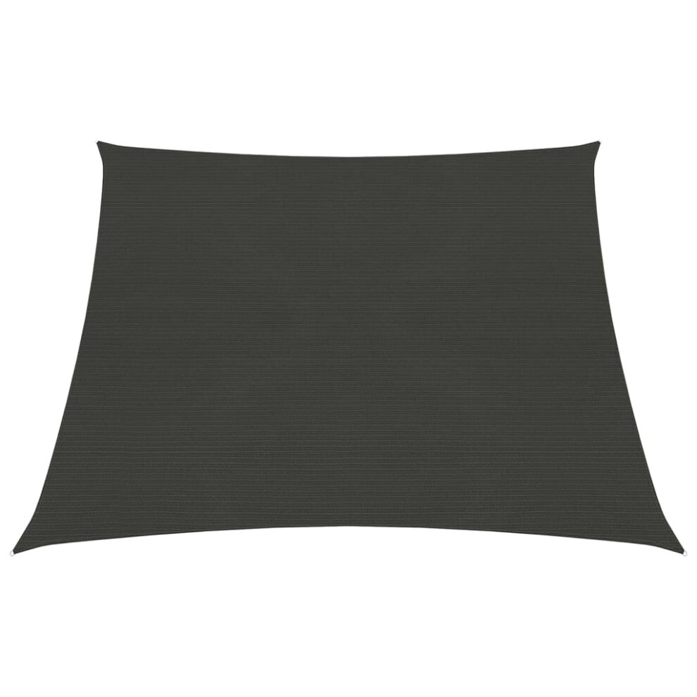 Vidaxl Sunshade Sail 160 G/M² Anthracite 3/4X3 M Hdpe Garden Sunscreen Canopy