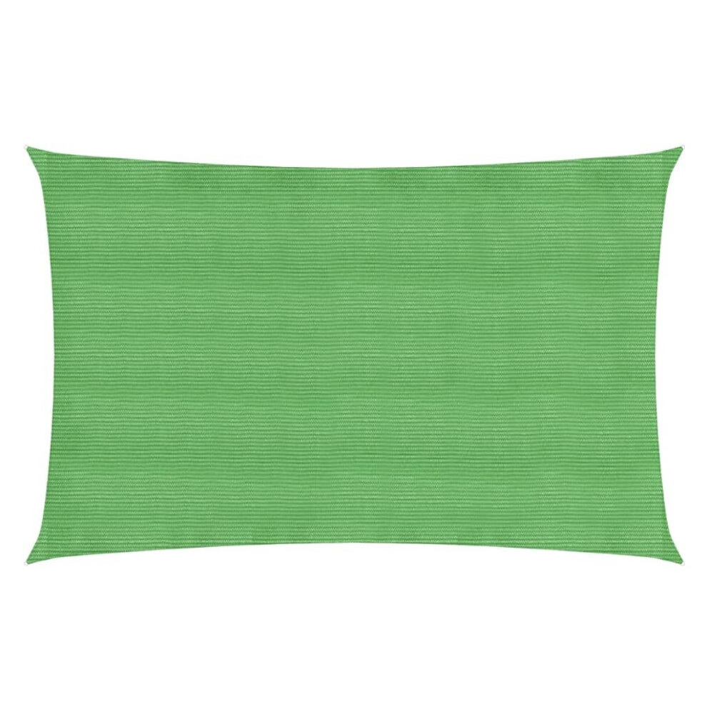 vidaXL Sunshade Sail 160 g/m² Light Green 2x5 m HDPE Garden Sunscreen Canopy