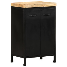 vidaXL Rough Mango Wood Sideboard Wooden Side Storage Cabinet Home Organiser