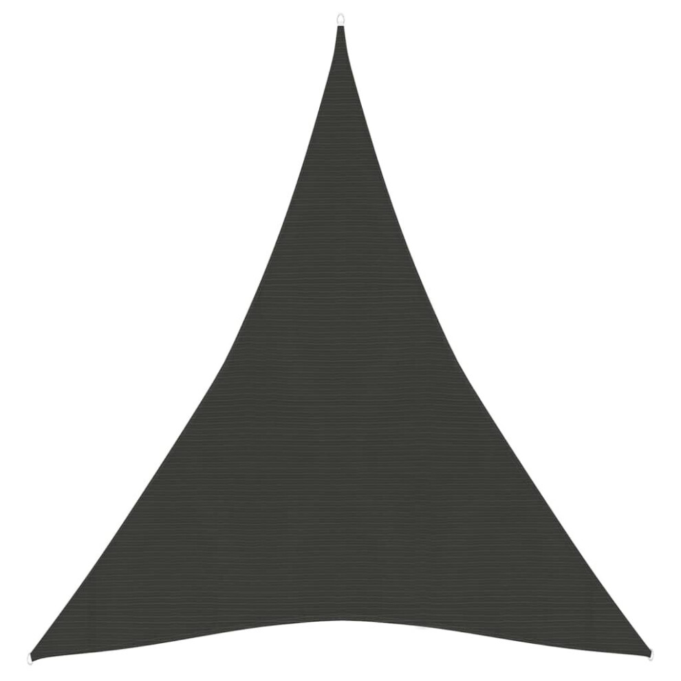 Vidaxl Sunshade Sail 160 G/M² 4X5x5 M Hdpe Garden Sunscreen Canopy Anthracite