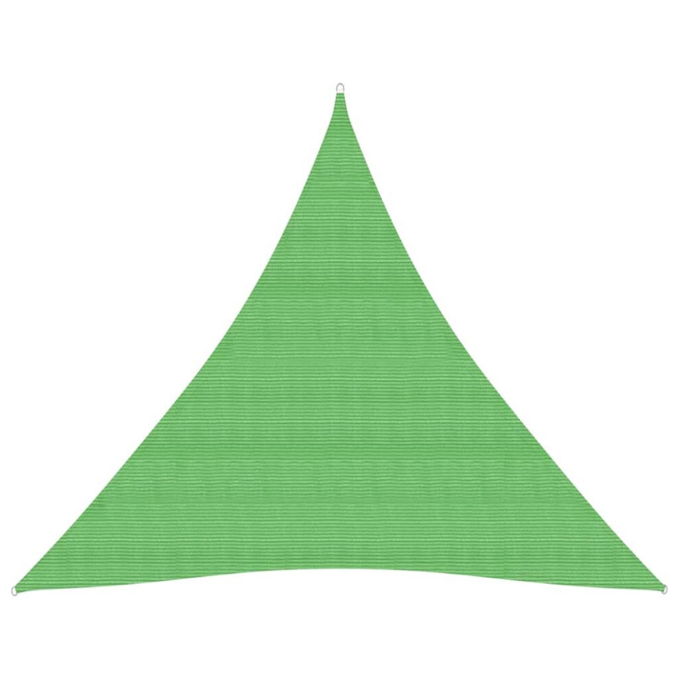 vidaXL Sunshade Sail 160 g/mÂ² Light Green 4.5x4.5x4.5 m HDPE Sunscreen Canopy