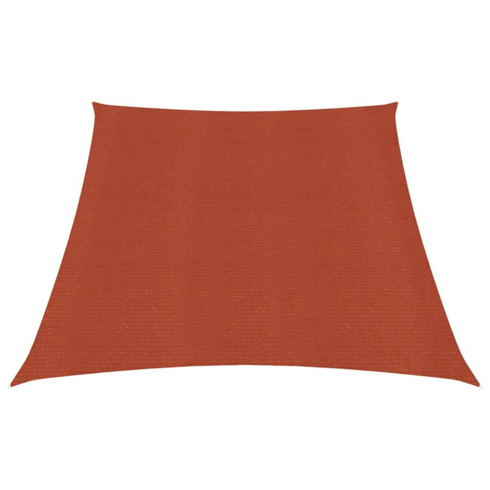 Vidaxl Sunshade Sail 160 G/M² Terracotta 3/4X2 M Hdpe Garden Sunscreen Canopy
