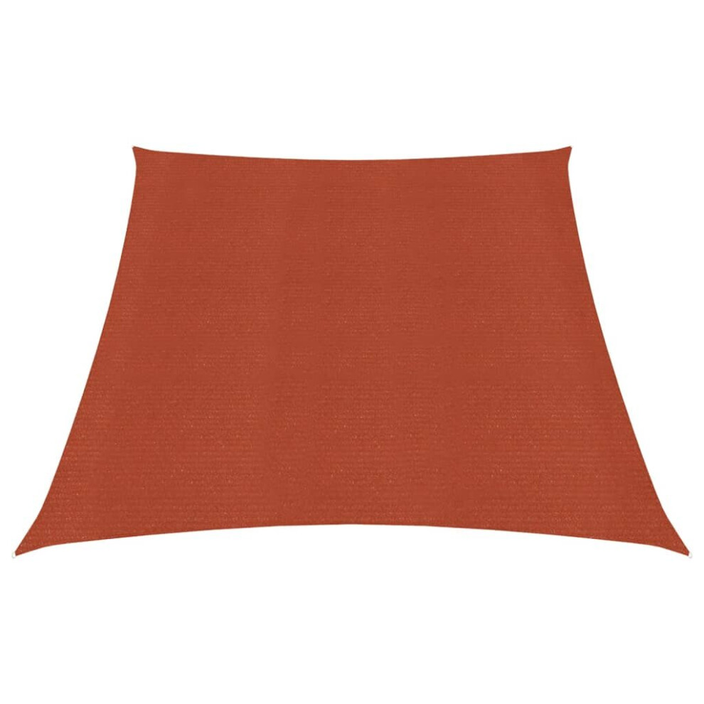 vidaXL Sunshade Sail 160 g/mÂ² Terracotta 3/4x2 m HDPE Garden Sunscreen Canopy