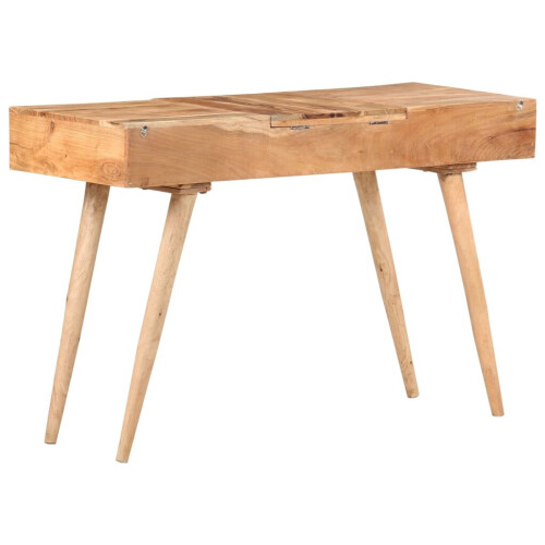 VidaXL vidaXL Solid Wood Acacia Dressing Table with Mirror Make Up Cosmetic Desk 2