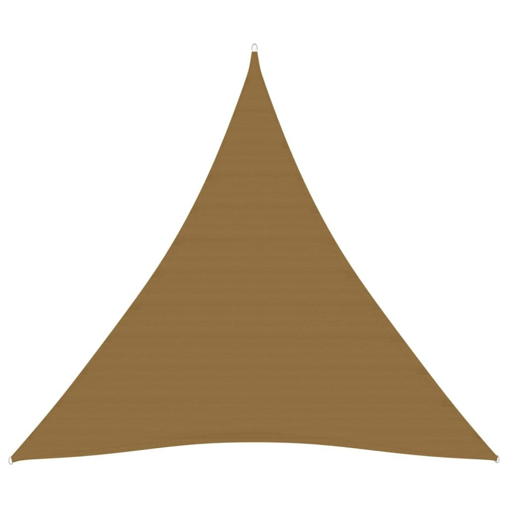 Vidaxl Sunshade Sail 160 G/M² Taupe 3.6X3.6x3.6 M Hdpe Garden Sunscreen Canopy