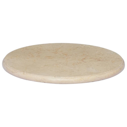 VidaXL vidaXL Table Top Cream Marble Replacement Dining Garden Coffee Desk Accessory 2
