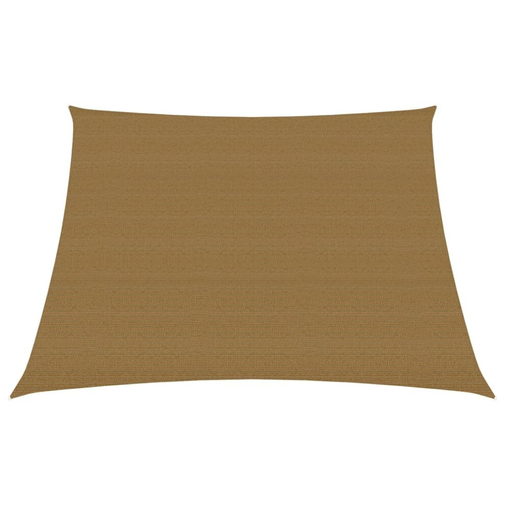 vidaXL Sunshade Sail 160 g/mÂ² Taupe 3/4x2 m HDPE Sunscreen Patio Shade Canopy