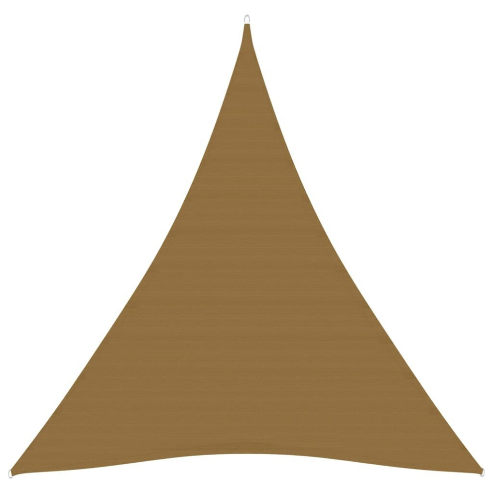 Vidaxl Sunshade Sail 160 G/M² Taupe 5X6x6 M Hdpe Sunscreen Patio Shade Canopy