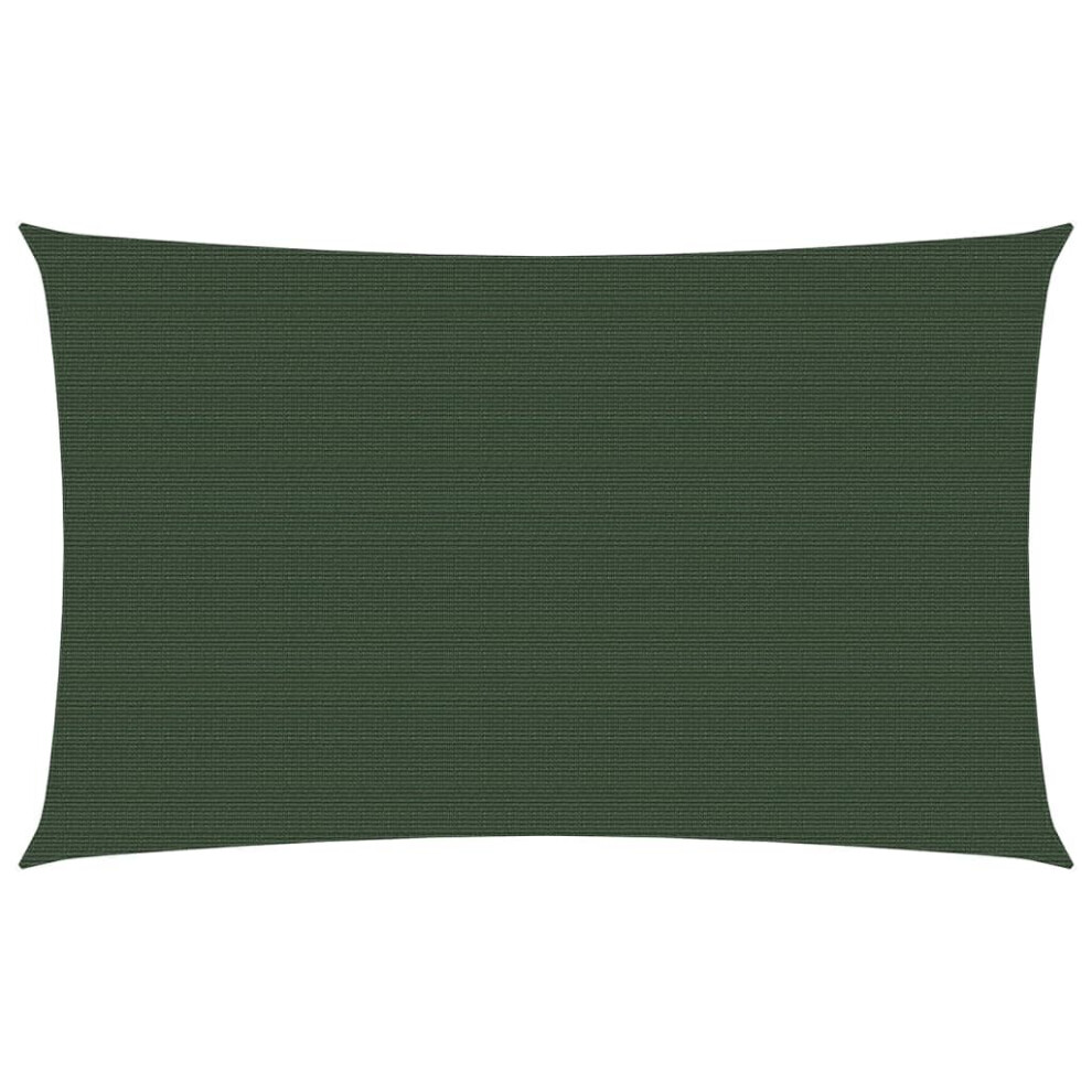 Vidaxl Sunshade Sail 160 G/M² Dark Green 3X6 M Hdpe Sunscreen Shade Canopy
