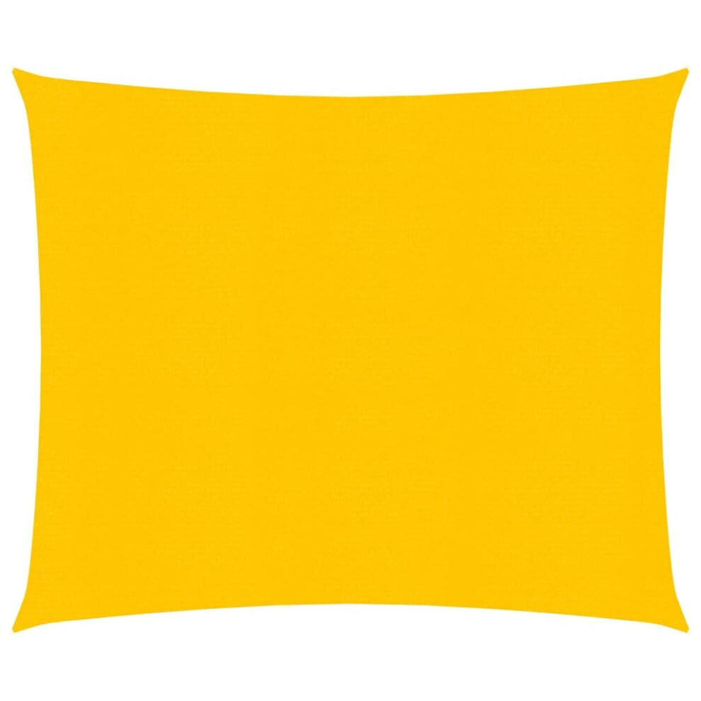 Vidaxl Sunshade Sail 160 G/M² Yellow 2.5X2.5 M Hdpe Sunscreen Patio Shade