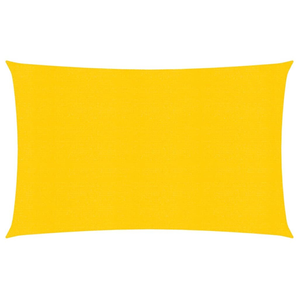 Vidaxl Sunshade Sail 160 G/M² Yellow 2X4 M Hdpe Sunscreen Patio Shade Canopy
