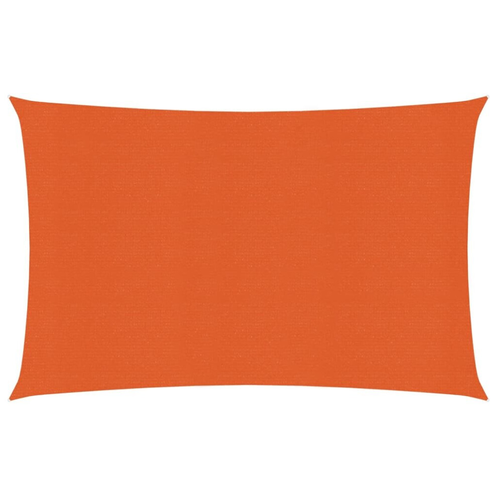 vidaXL Sunshade Sail 160 g/mÂ² Orange 2x3 m HDPE Sunscreen Patio Shade Canopy