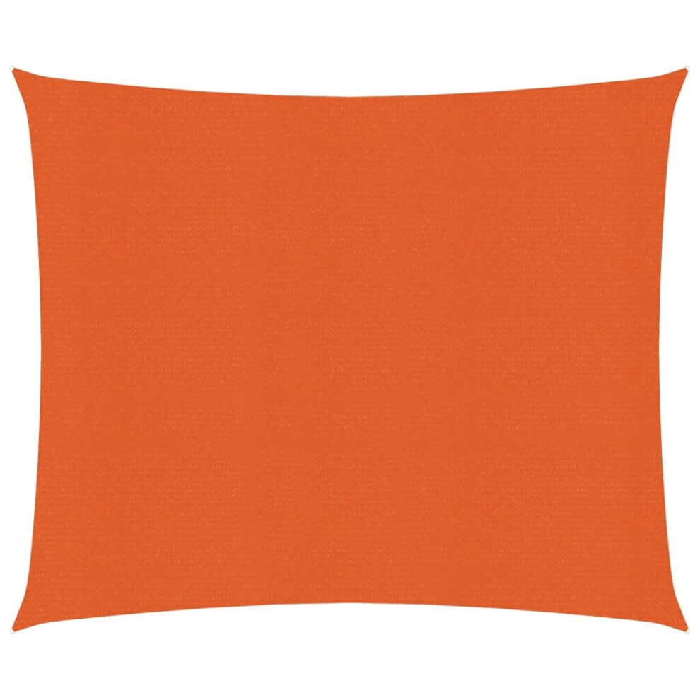 Vidaxl Sunshade Sail 160 G/M² 2.5X2.5 M Hdpe Sunscreen Patio Shade Orange