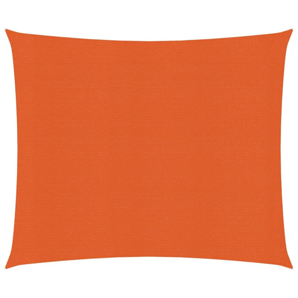 vidaXL Sunshade Sail 160 g/mÂ² Orange 2.5x2.5 m HDPE Sunscreen Patio Shade