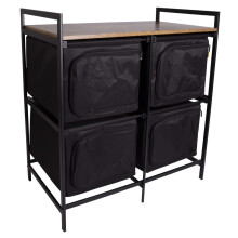 Bo-Camp Cooking Cabinet Black Garden Outdoor Folding Storage Stand Closet