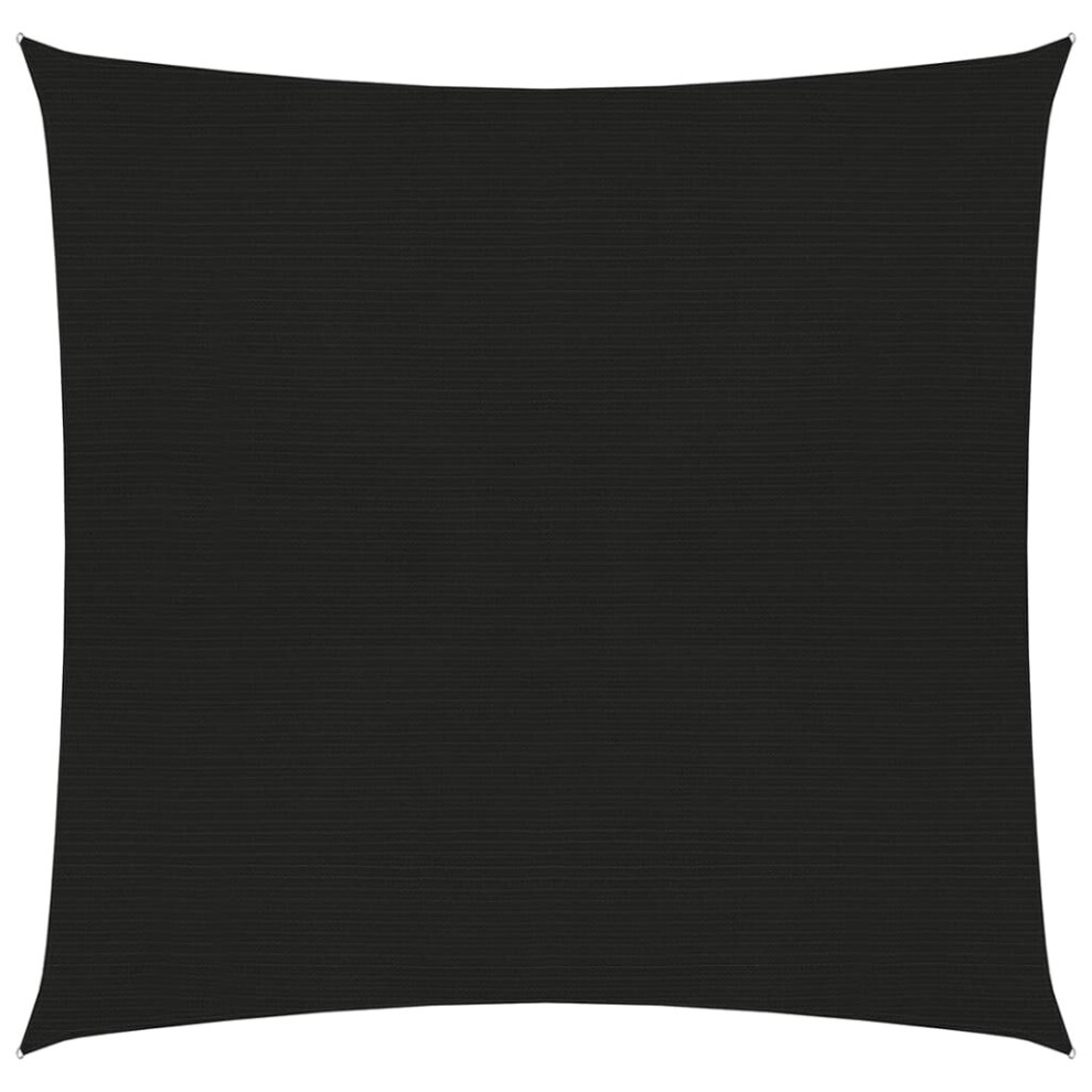 Vidaxl Sunshade Sail 160 G/M² 7X7 M Hdpe Garden Balcony Sunscreen Canopy Black