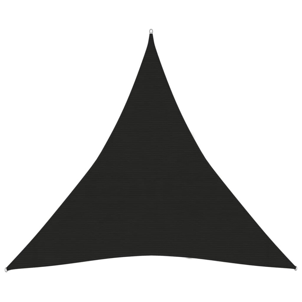 Vidaxl Sunshade Sail 160 G/M² 3.6X3.6x3.6 M Hdpe Garden Sunscreen Canopy Black