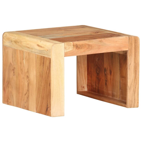 VidaXL vidaXL Solid Acacia Wood Side Table End Accent Couch Living Room Sofa Desk