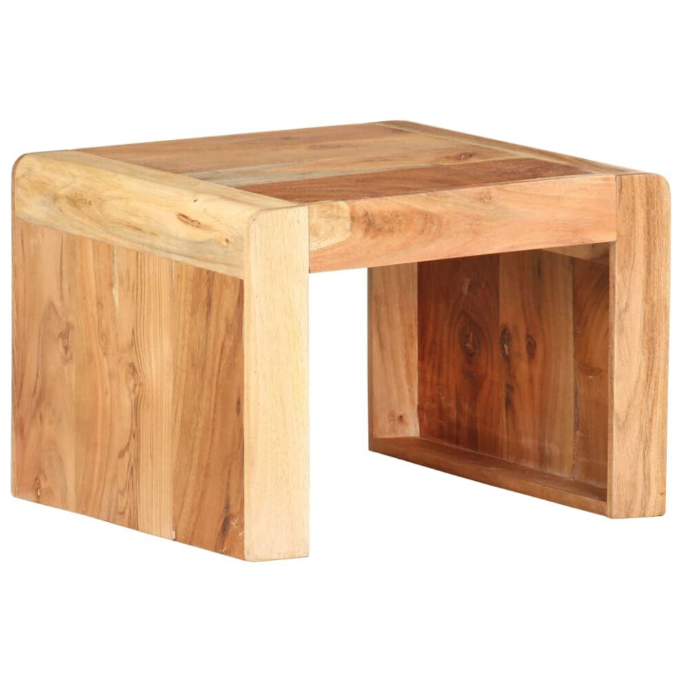 Vidaxl Solid Acacia Wood Side Table End Accent Couch Living Room Sofa Desk