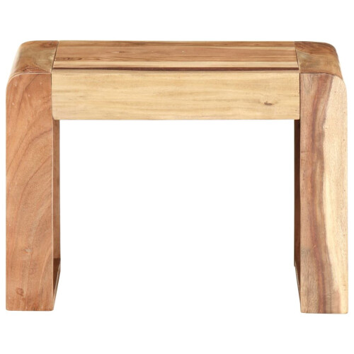 VidaXL vidaXL Solid Acacia Wood Side Table End Accent Couch Living Room Sofa Desk 1