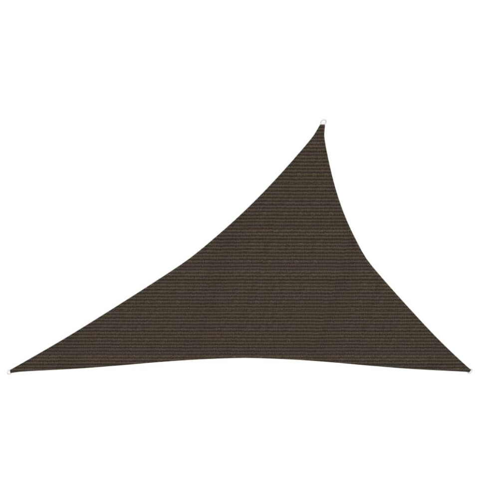 vidaXL Sunshade Sail 160 g/mÂ² Brown 4x5x6.8 m HDPE Garden Sunscreen Canopy