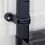 VidaXL vidaXL Storage Shelf 4-Tier Black Plastic Display Rack Storage Organiser Home 3