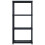 VidaXL vidaXL Storage Shelf 4-Tier Black Plastic Storage Organiser Display Rack Home 5