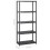 VidaXL vidaXL Storage Shelf 5-Tier Black Plastic Storage Organiser Display Rack Home 5