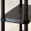 VidaXL vidaXL Storage Shelf 4-Tier Black Plastic Display Rack Storage Organiser Home 2
