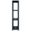 VidaXL vidaXL Storage Shelf 4-Tier Black Plastic Display Rack Storage Organiser Home 6